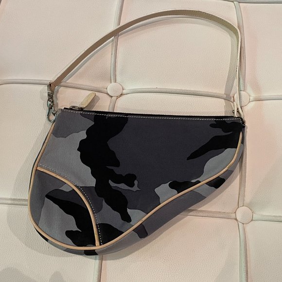 Dior Handbags - Rare Vintage Dior Camo Saddle Bag